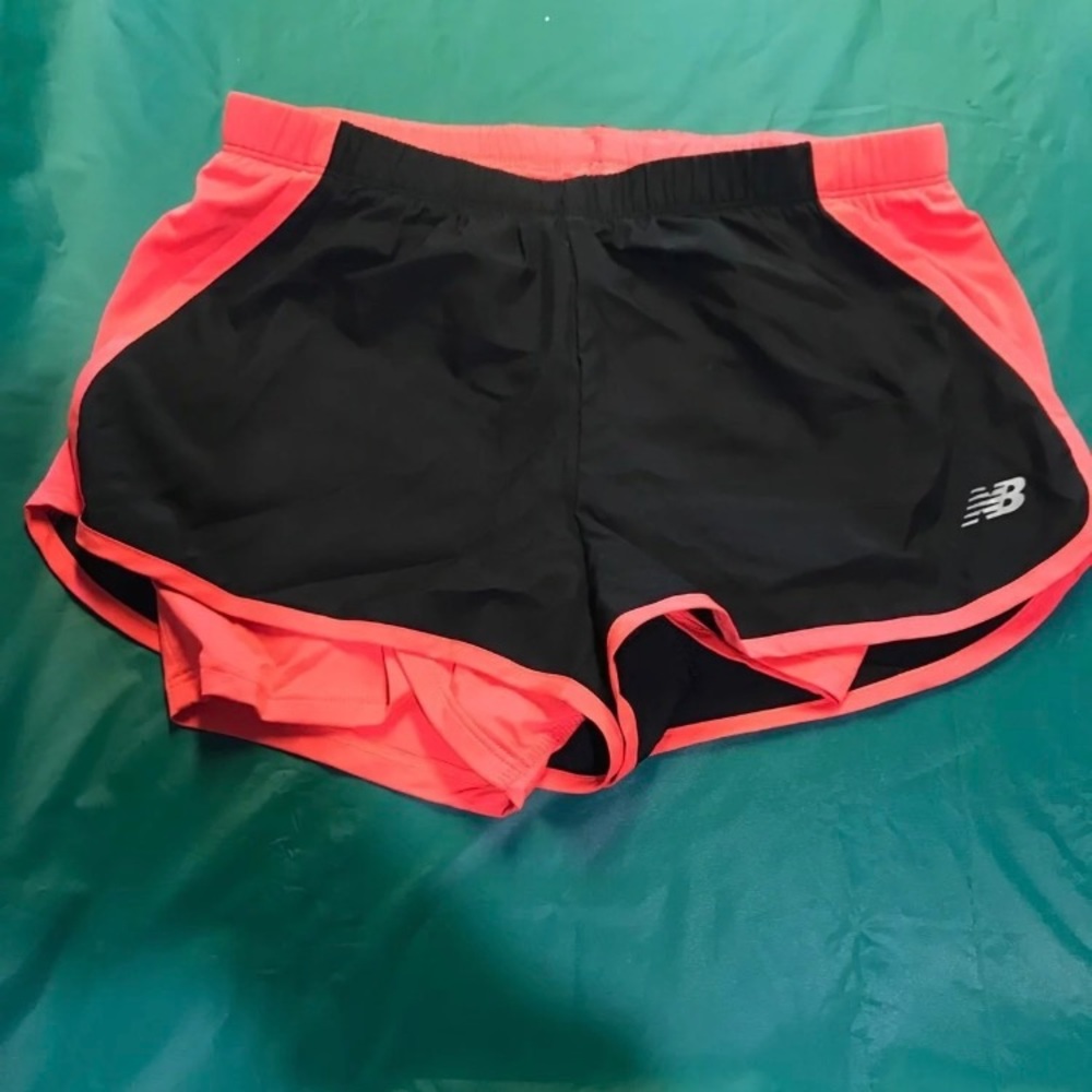 Black and pink New balance Running Shorts